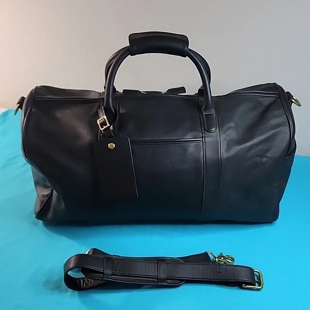 Rare Exclusive Coach x Lexus Limited Edition Black Leather Travel Luggage Bag